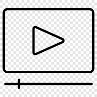 digital video, online video, streaming video, online streaming icon svg