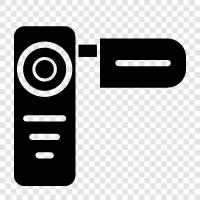 digital, video, kamera, film symbol