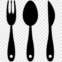 dinnerware, flatware, tableware, Silverware icon svg