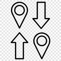 directions, road, map, travel icon svg