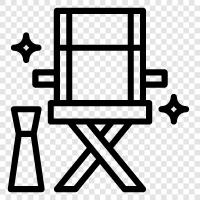 director s chair, director chair icon svg