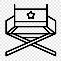 director s chair, director's chair icon svg