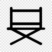 director s, director's chair icon svg