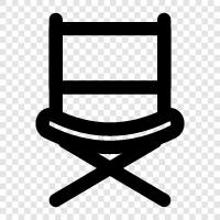director s chair, movie director chair, movie theater director chair, director chair icon svg