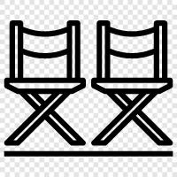 director s chair, director chair icon svg