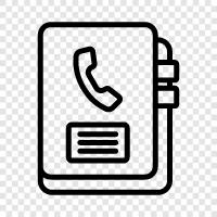 directory, phone numbers, phone book, phone directory icon svg