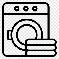 dirty, laundry room, clothes, clean icon svg