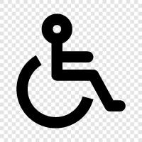 disabled, handicapped, wheelchair, amputee icon svg