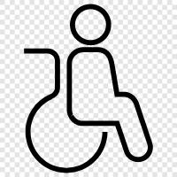 disabled, person with a disability, people with disabilities, handicapped people icon svg