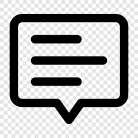 discussion, blog, leave a comment, online commenting icon svg