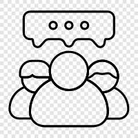 discussion, chat, discussion group, chat room icon svg