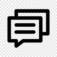 discussion, blog, social media, discussion forum icon svg