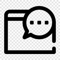 discussion forum, online forum, message board, chat room icon svg