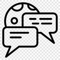 discussion forum, forum, chat, talk icon svg