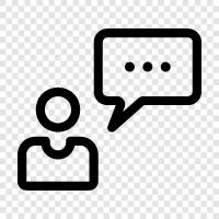 discussion, dialog, communication, talkative icon svg