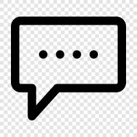 discussion, blog, online discussion, online community icon svg