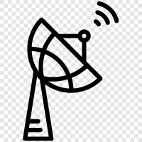 dish, satellite, receiver, satellite TV icon svg