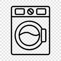 Geschirrspülmaschine, Wäschewaschmaschine, Wäscheständer, Automatisch symbol