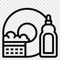 dishwasher, dishes, clean, dirty icon svg