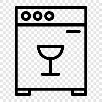 dishwasher, dishwashing, cleaning, automatic icon svg