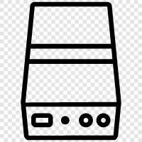 Festplatte, Speicher, Daten, Backup symbol