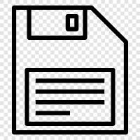 Diskette, Read/Write, Storage, Memory icon svg