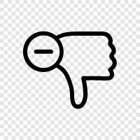 dislike, disliking, unenjoyable, unpleasant icon svg