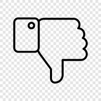 dislike, loathe, detest, despise icon svg