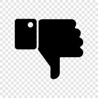 dislike, no like, uninterested icon svg