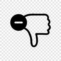 dislike, disliking, displeasure, not pleased icon svg