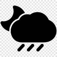 dismal, raining, wet, shower icon svg