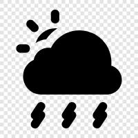 dismal, dismal weather, raining, wet icon svg