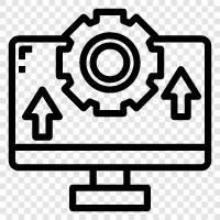 display, information, computer, work icon svg