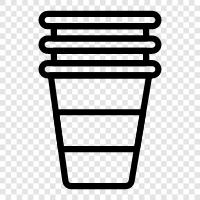 disposable cup, beverage cup, paper cup, plastic cup icon svg