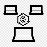 Distributed Computing, Distributed Systems, Parallel Computing, Cluster Computing icon svg