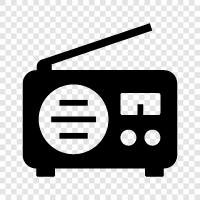 music, talk, news, stations icon svg