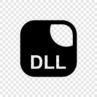DLL, Dynamic Link Library, Windows DLL, Windows Dynamic Link Library icon svg