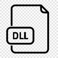 Библиотека Dll, DLL, библиотека динамической связи, Windows DLL Значок svg