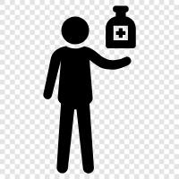 doktor, krankenschwester, patienten, behandlung symbol