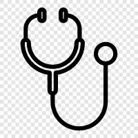 doctor, heart, medicine, listening icon svg