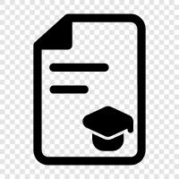 doctoral certification, graduate certificate, post graduate certificate, online graduate certification icon svg