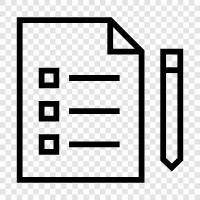 document, paper, writing, white icon svg