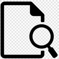 document, search, keywords, Search Document icon svg