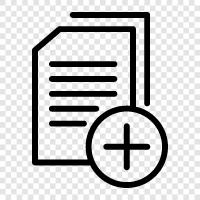 document, add, text, content icon svg