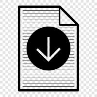 Belge İndirme Yazılımı, Document Download for Mac, Document Download for PC, Document ikon svg