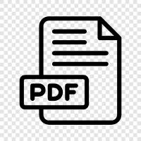 document, document file, document format, PDF reader icon svg