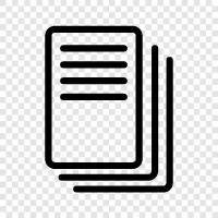 Document Format, Document Structure, Document Structure Elements, Document Design icon svg