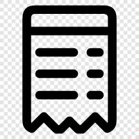 document, proof, receipt icon svg