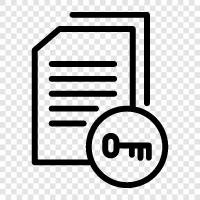 document key icon svg