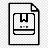 document management, file storage, filing, office supplies icon svg